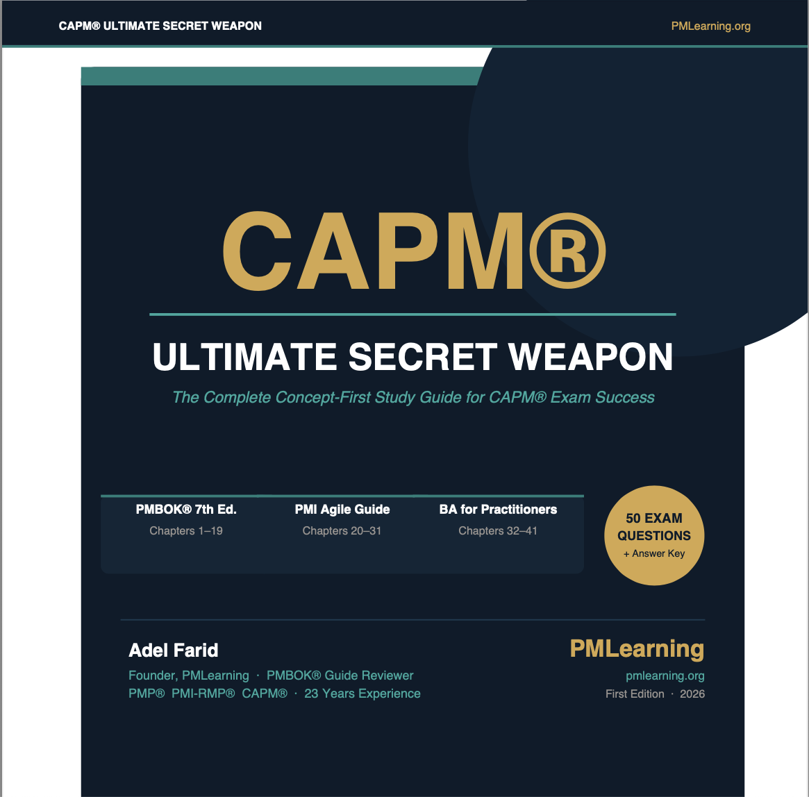 FREE SAMPLE: CAPM®: ULTIMATE SECRET WEAPON to Pass the Exam on Your First Try - Study Guide